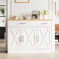 Vongrasig 43    Sideboard Buffet Cabinet with Storage, Farmhouse Coffee Bar with Drawers and Shelves, Wood Buffet Table for Kitc