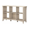 Bush Furniture Salinas 6 Cube Organizer in Antique White, Office Storage Solution, Home Organizer with Open Shelving, Compact Un