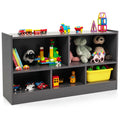 Costzon Toy Storage Organizer for Kids, 5-Section School Classroom Storage for Organizing Books Toys, Wooden Kids Bookshelf Dayc