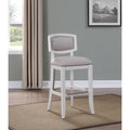American Woodcrafters Amelia 26 Wood Counter Stool in Antique White