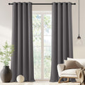 NICETOWN Blackout Doorway Curtain 90 inch Length - Grommet Room Darkening Thermal Insulated Soundproof Window Treatments for Bed