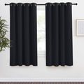 NICETOWN Halloween Black Blackout Curtain 68 inch Length, W55 x L68 Inch, 8 Grommets Top, 1 Piece, Thermal Insulated Modern Wind