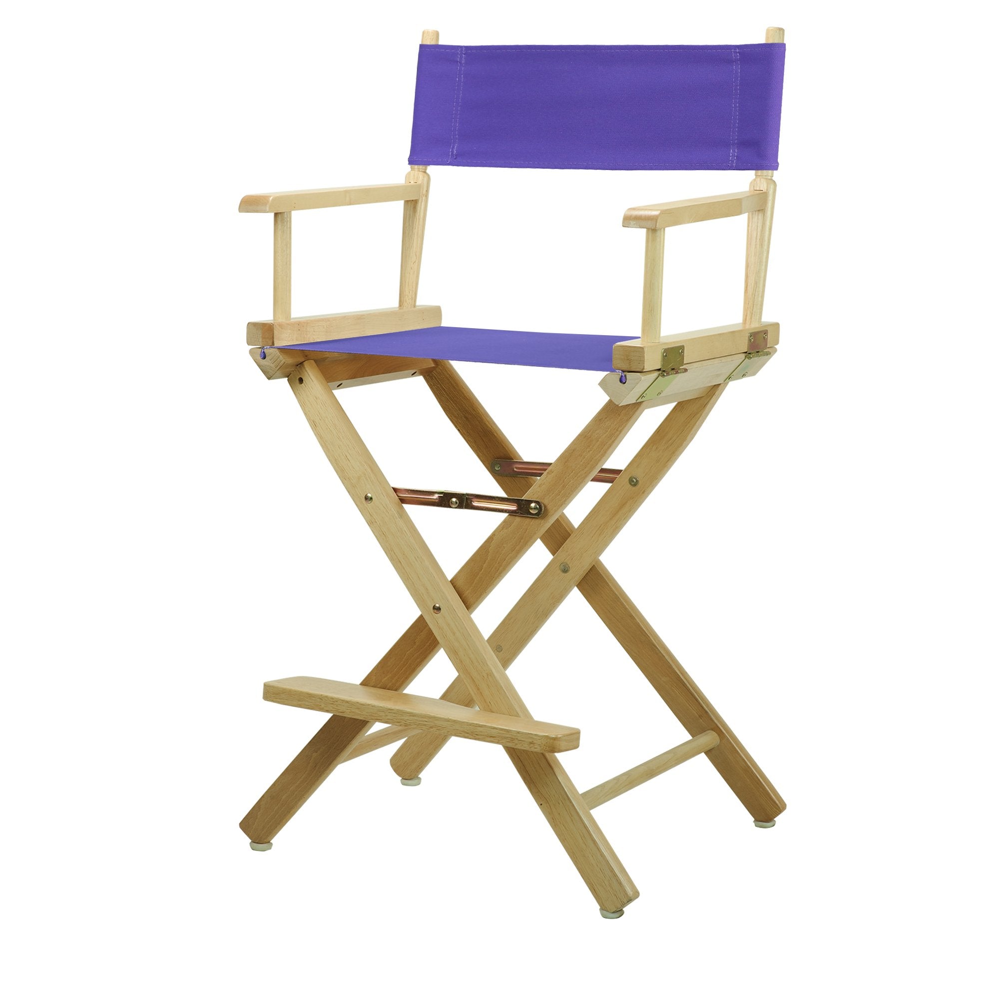 Casual Home 220-00/021-41 Director Chair 24 - Counter Height Natural Frame/Purple Canvas