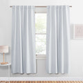 PONY DANCE Window Curtain Panels - Room Darkening Energy Saving Curtains for Kitchen/Bedroom with Back Tab Home Decor, 42 Wide b