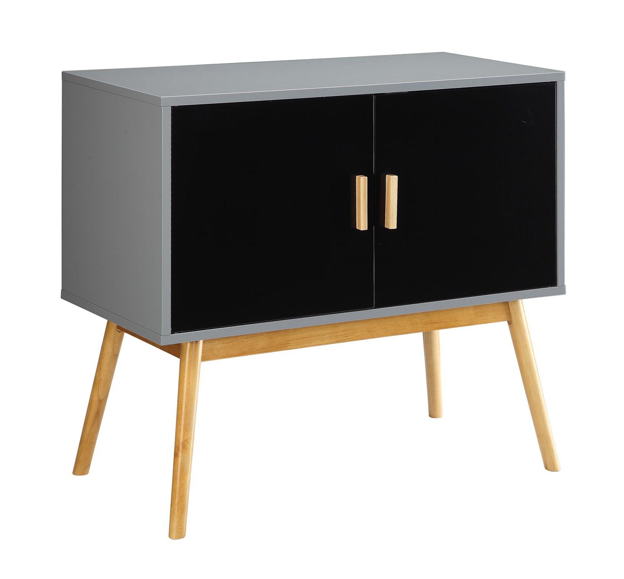 Convenience Concepts Oslo Storage Console, Gray / Black