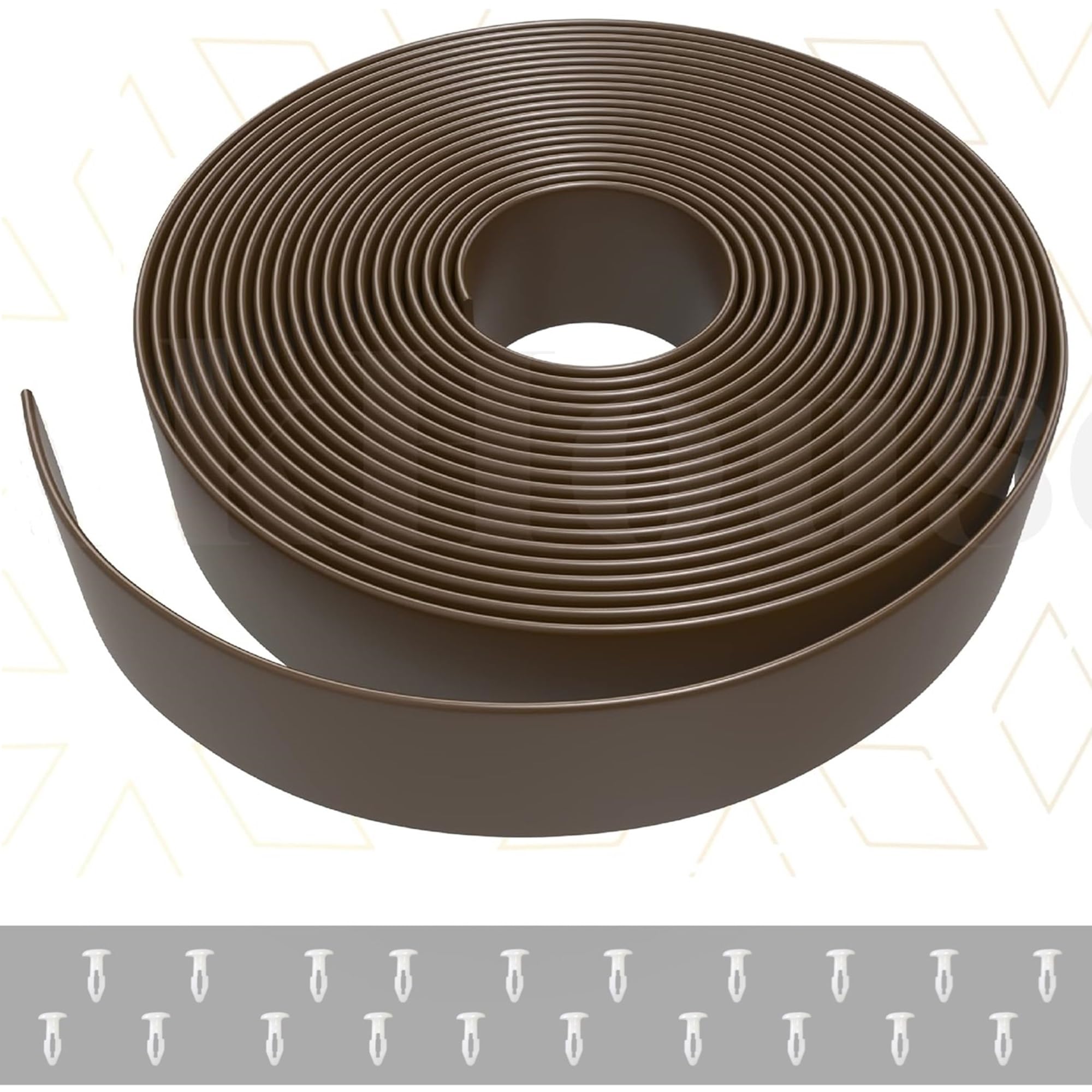 1.5 Vinyl Straps for Patio Chairs Repair Kit Vinyl Chair Strapping Outdoor Patio Furniture Repair 20 Matte Finish (Dark Brown) 