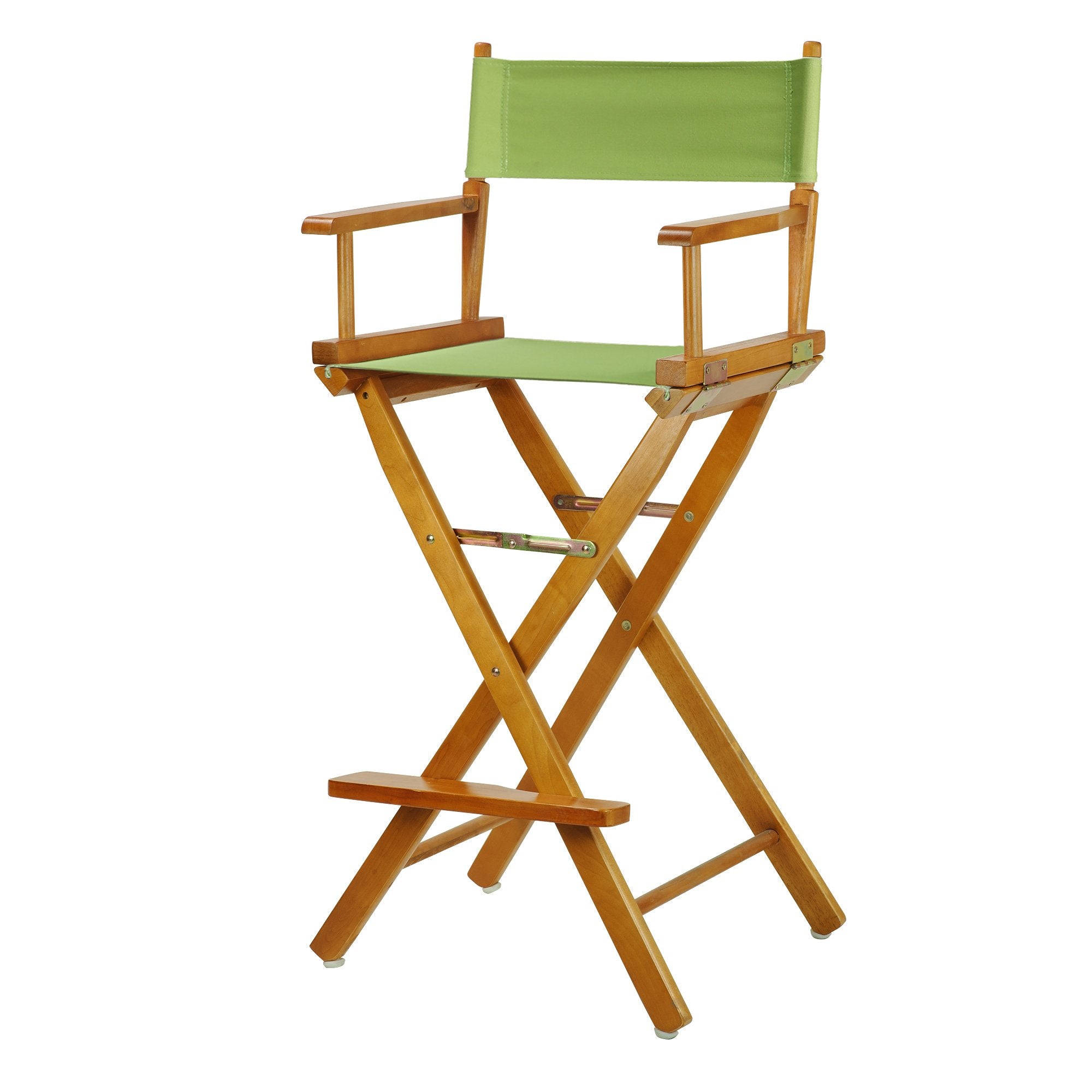 Casual Home 230-05/021-72 Honey Oak Frame-Lime Green Canvas Director Chair 30 - Bar Height OakFrame