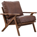 chairus Leather Accent Chair Mid Century Modern Armchair Compfy Upholstered Lounge Arm Chair for Living Room Fireplace/Bedroom/R