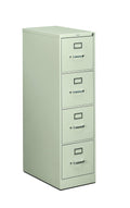 HON 4-Drawer Letter File - Full-Suspension Filing Cabinet with Lock, 52 by 25-Inch Light Gray (H514)