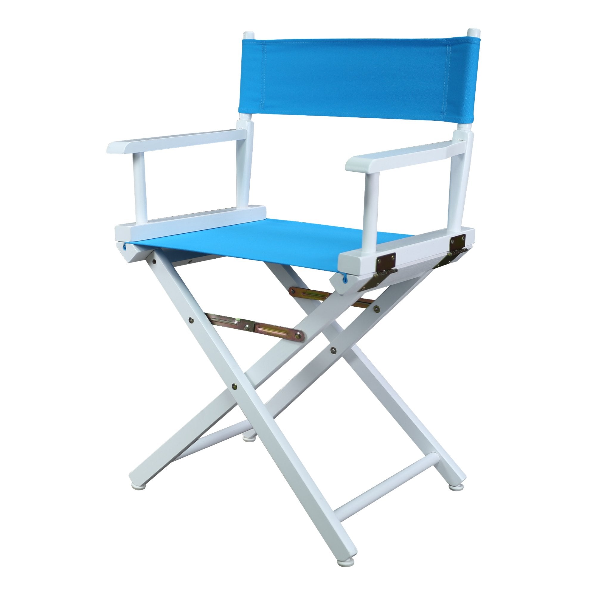Casual Home 200-01/021-27 Director Chair 18 - Classic Height WhiteFrame/Turquoise Canvas
