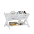 UTEX Kids Bookshelf Book Caddy Small Book Shelf Children Bookcase Storage, Kids Book Storage Organizer for Toddlers, Bedroom Nur