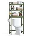 SONGMICS Over The Toilet Storage, 3-Tier Over Toilet Bathroom Organizer with Adjustable Shelf, Fit Most Toilets, Space-Saving, F