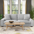 DOPEDIO Modern Living Room Chenille Recliner Sofa Small Sofa,loveseat Sofa,Removable Sofa Cover Space Spring Cushions and Solid 