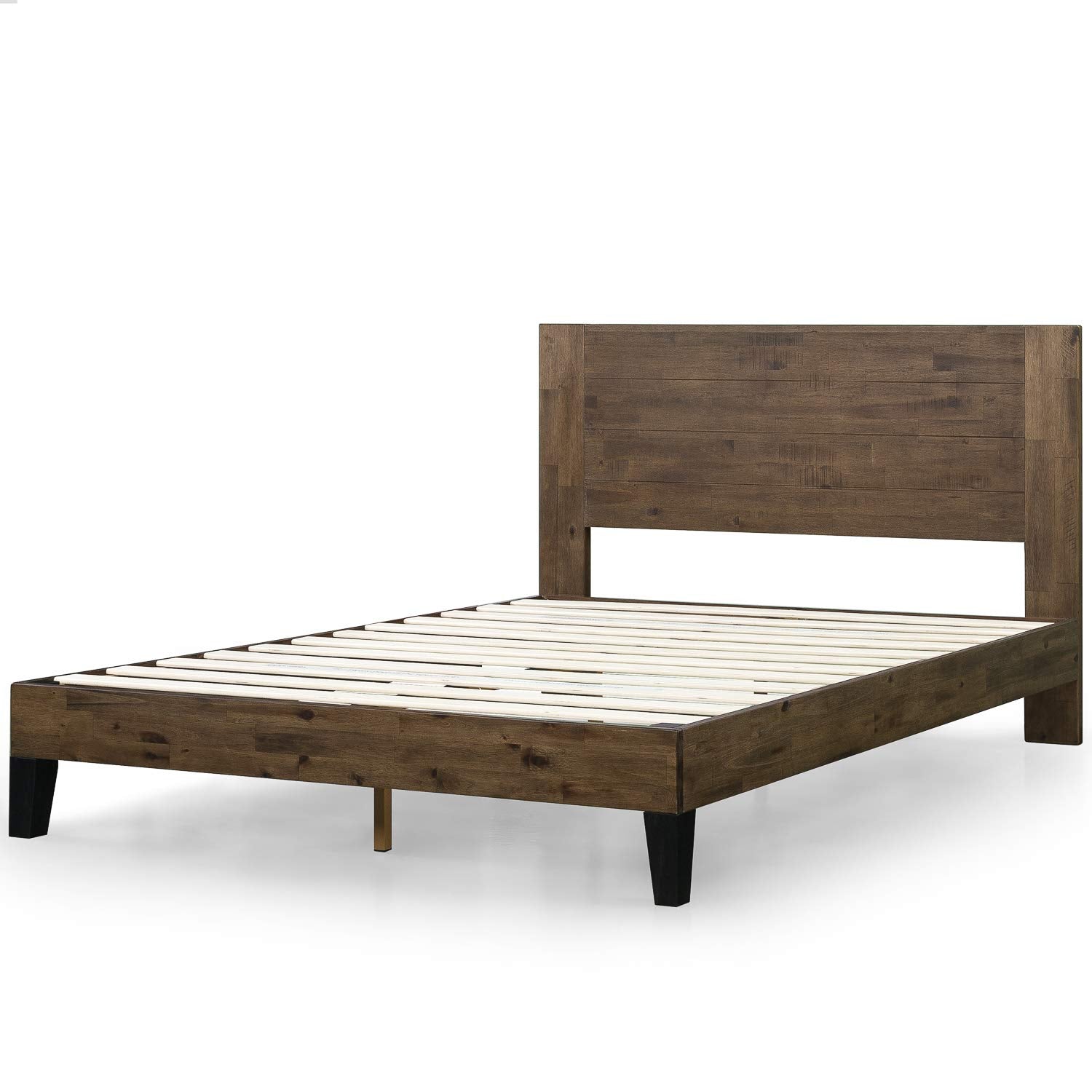 ZINUS Tonja Wood Platform Bed Frame with Headboard / Mattress Foundation with Wooden Slat Support / No Box Spring Needed / Easy 