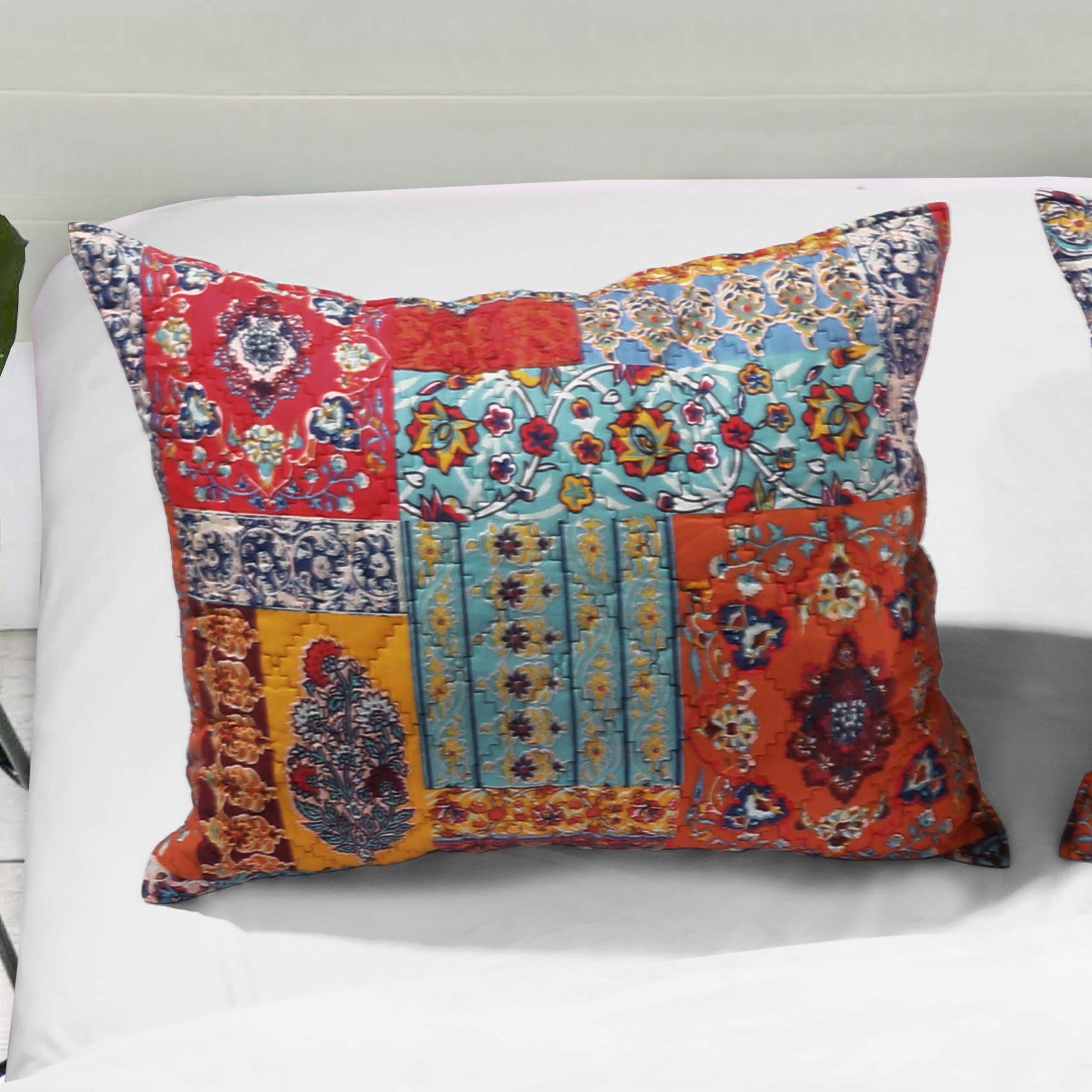Barefoot Bungalow Indie Pillow Sham, King, Spice