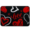 BBTO Valentines Day Door Mat 15.7 x 23.6 Inch Red Heart Front Door Mat Mothers Day Kitchen Rug Nonslip Washable Entrance Bathro