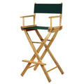 Casual Home 30 Directors Chair Natural Frame-with Hunter Green Canvas, Bar Height