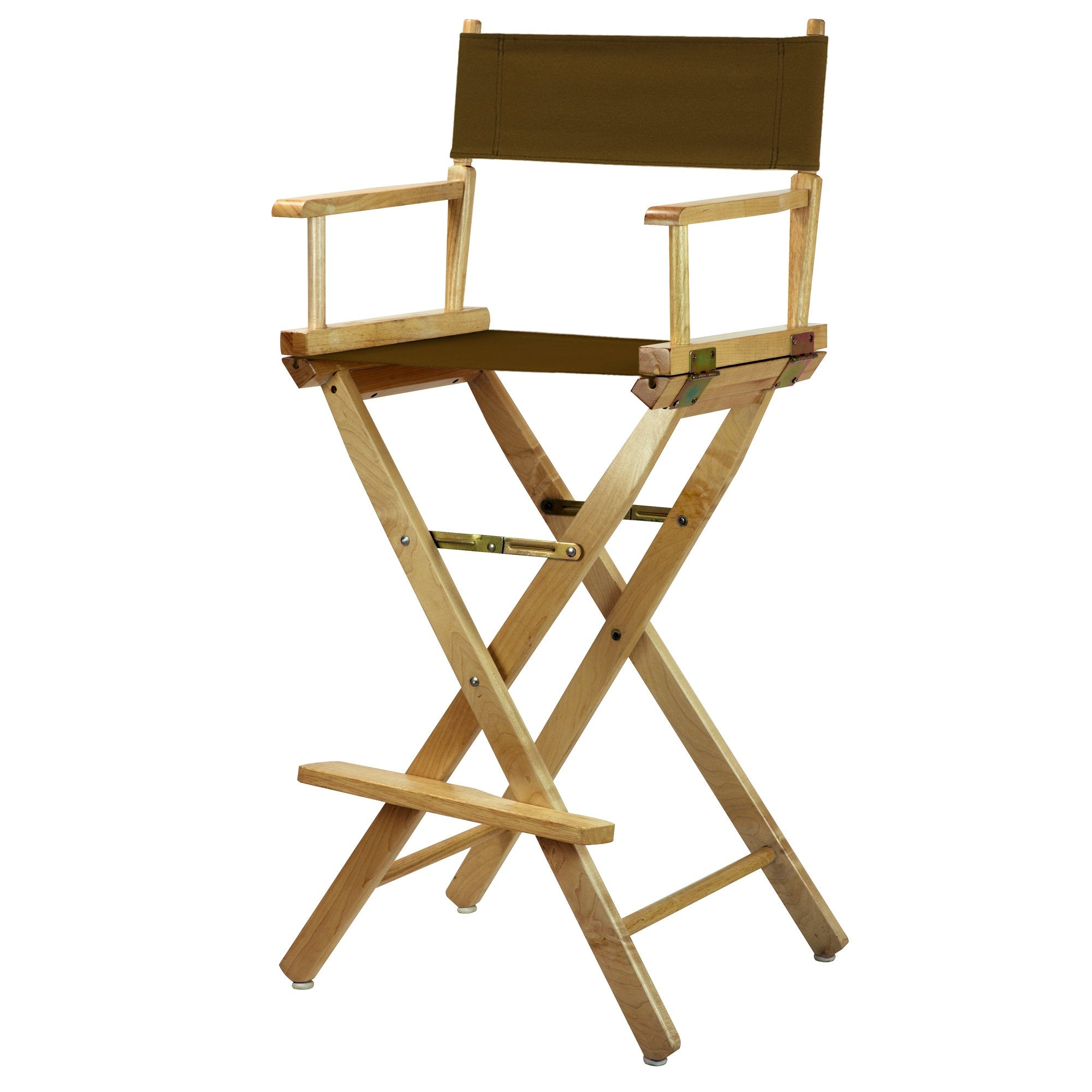 Casual Home 230-00/021-45 Directors Chair Canvas 30 - Bar Height Natural Frame/Brown