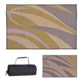 Stylish Camping GA7 Brown/Gold 8 x 12 Graphic Mat