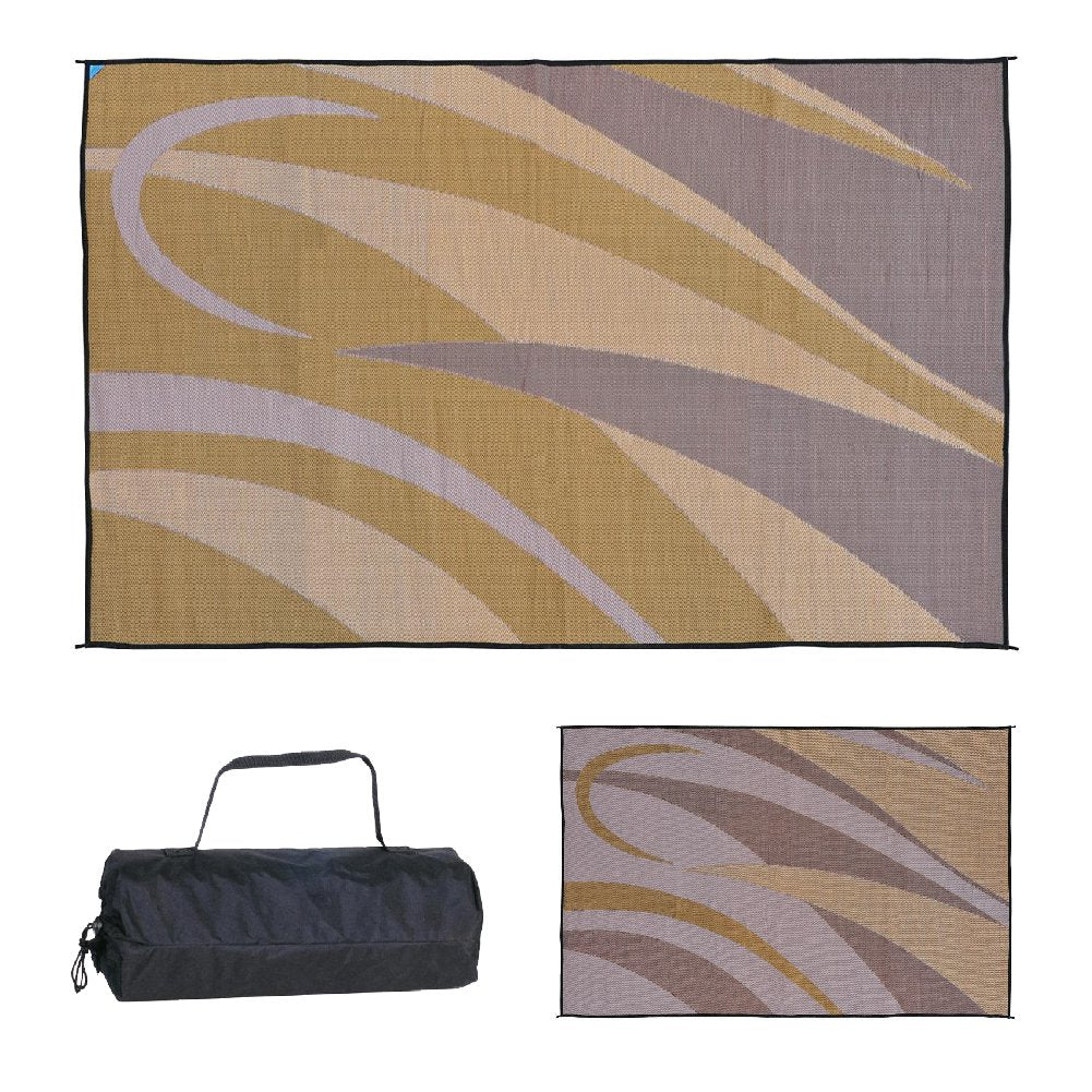 Stylish Camping GA7 Brown/Gold 8 x 12 Graphic Mat