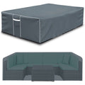 Gasadar Rectangular Patio Heavy Duty Table Cover 600D, Outdoor Patio Sectional Furniture Cover Waterproof for Outdoor Dining Tab