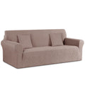 Ruaozz Stretch Sofa Cover 1 Piece Couch Covers for 3 Cushion Couch Non Slip Universal Sofa Slipcover Washable Soft Jacquard Furn