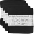(24 Pack) Bulk Fleece Throw Blankets for Wedding Favors, Homeless Women, Men, Homes, Bed, Sofa, Couch, Office, Pet Blankets, Tra