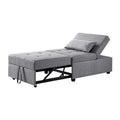 Powell Furniture Boone Convertible Sofa Bed Sofabed, 31.125L x 43.75W x 17.875H, Gray