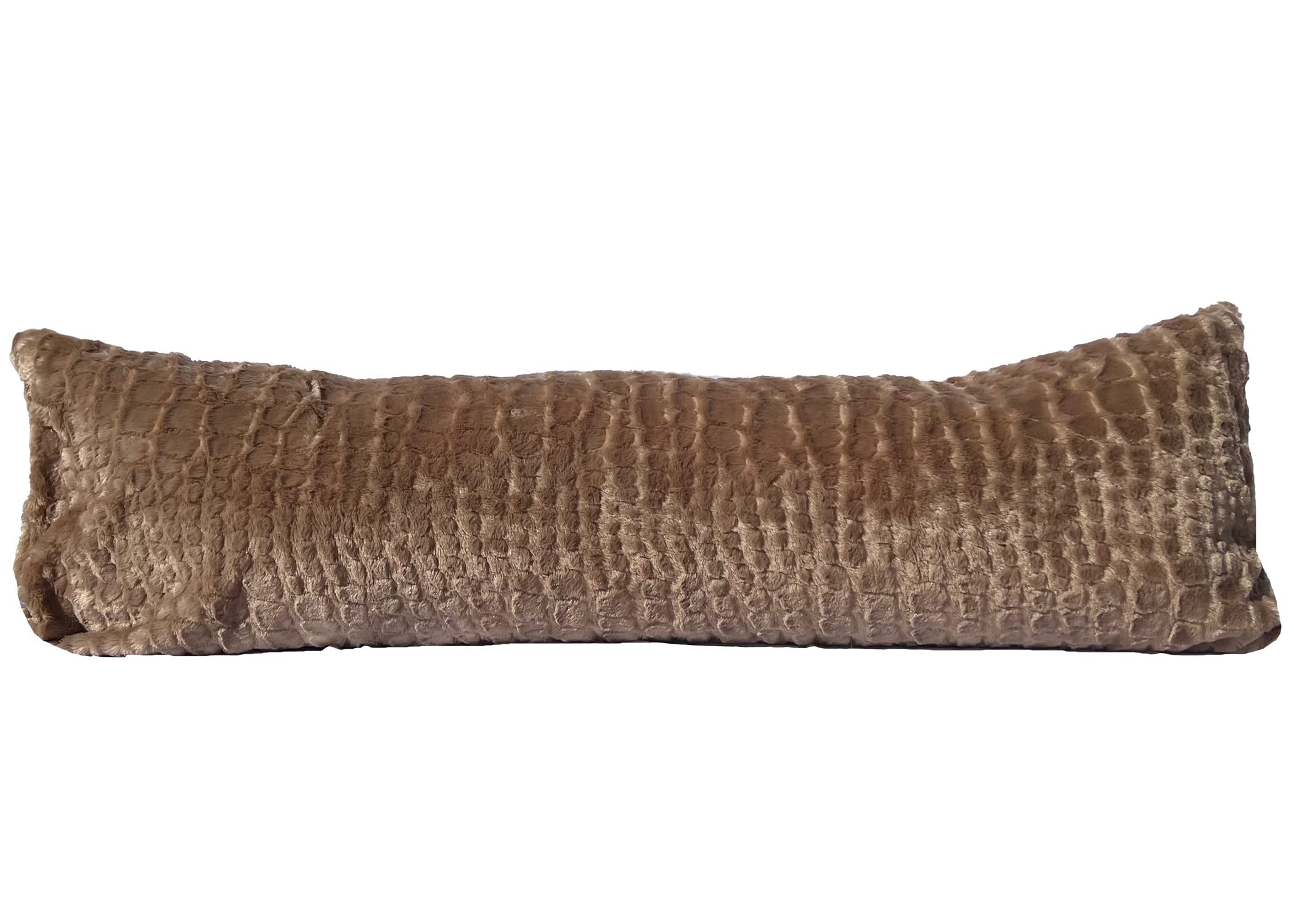 Pillowtex Plush Body Pillow Cover - Fuzzy Pillow Cover Fawn 20x54