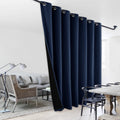 NICETOWN Warm Curtains for Winter, 100% Blackout Patio Sliding Door Wide Lined Drape, Keep Warm Drapery, Sliding Glass Door Pane