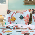 Greenland Home Big Island Pillow Sham, King, Blue