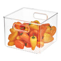 iDesign Recycled Plastic Pantry and Kitchen Storage, Freezer and Fridge Organizer Bin with Easy Grip Handles - 8    x 8    x 6  