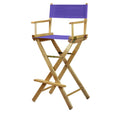 Casual Home 230-00/021-41 Directors Chair Canvas 30 - Bar Height Natural Frame/Purple