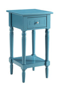 Convenience Concepts French Country Khloe 1 Drawer Accent End Table 14 - Traditional Farmhouse Side Table with Storage Drawer an
