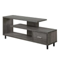 Convenience Concepts Seal II TV Stand 23.75 - 3-Tier Entertainment Center for TVs up to 65 Inches, Modern 1 Drawer TV Mount with