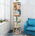 Heehee Rotating Bookshelf 360 Display Floor Standing Bookcase Storage Rack for Kids&Adults Multi-Functional Bookshelf Organizer 
