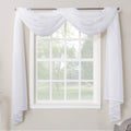 No. 918 Emily Sheer Voile Rod Pocket Curtain Panel, 59 x 216, White