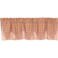 VHC Brands Sawyer Mill Red Valance Layered 20x72