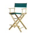 Casual Home 24 Directors Chair Natural Frame with Hunter Green Canvas, Counter Height