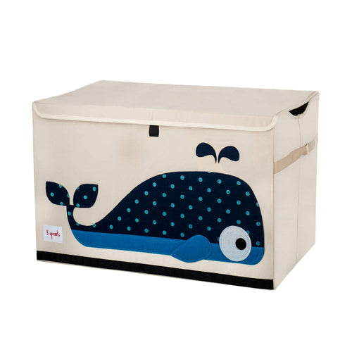 3 Sprouts Large Toy Chest for Kids with Lid and Handles - Collapsible Toy Storage Bin/Trunk/Box/Basket Organizer for Boys & Girl
