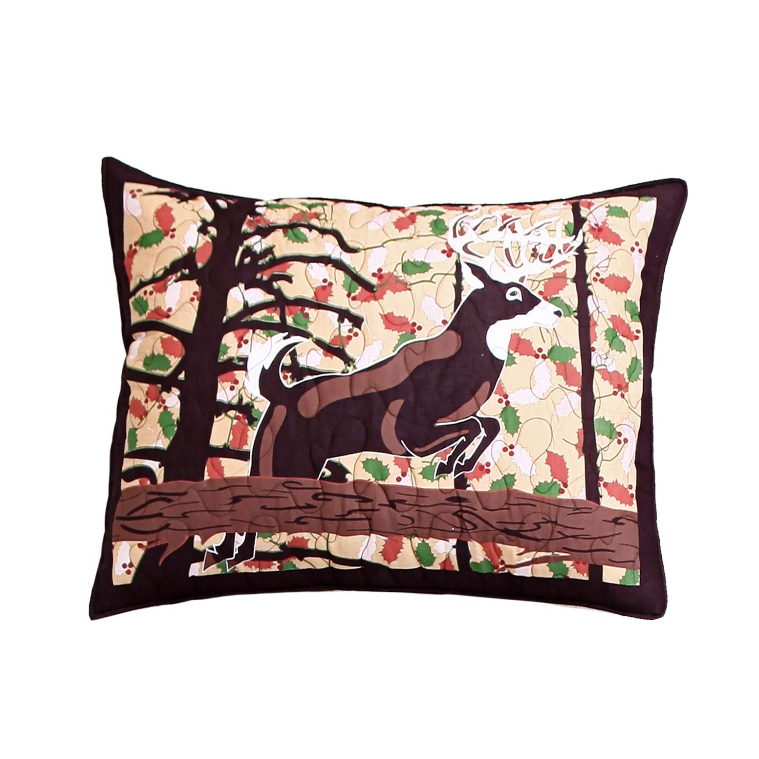 Greenland Home Whitetail Lodge Standard Sham-Multi, Multicolor