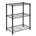 Honey-Can-Do 3-Tier Heavy Duty Adjustable Shelving Unit, Black