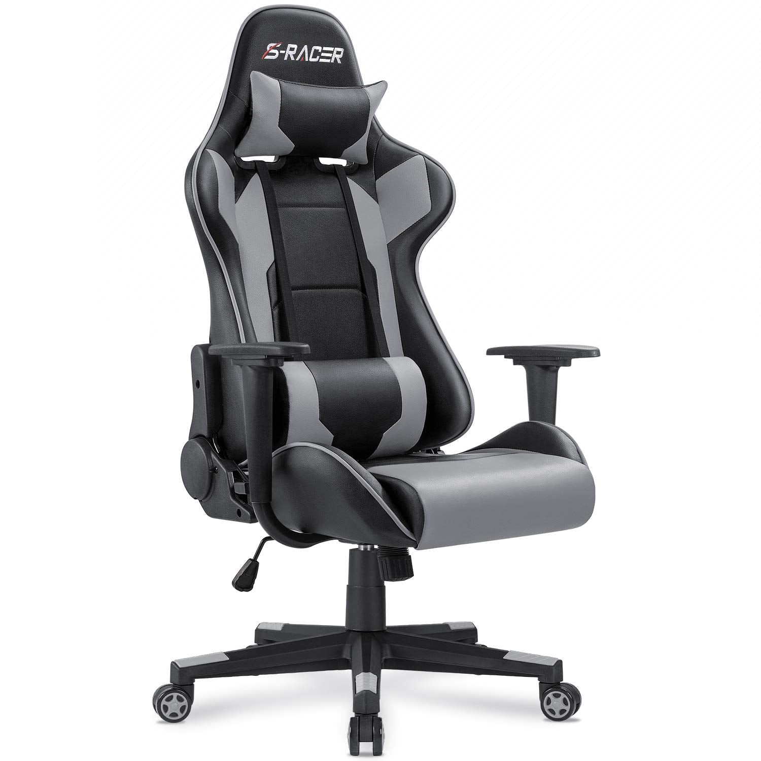 Homall Gaming Chair, Office Chair High Back Computer Chair Leather Desk Chair Racing Executive Ergonomic Adjustable Swivel Task 