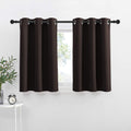 NICETOWN Kitchen Blackout Window Treatments Curtains - Eyelet Top Home Fashion Blackout Curtains Tailored Panels (Double Panels,