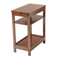 Side Table with Extension Shelf - Walnut
