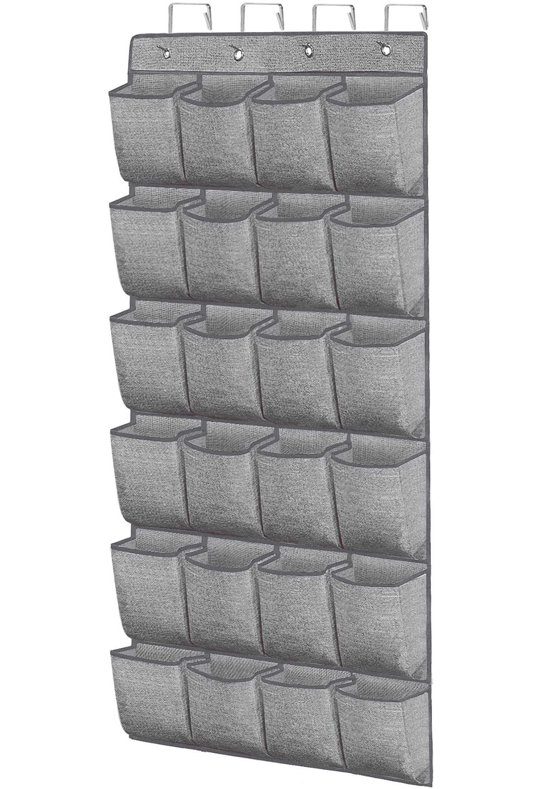 homyfort Over the Door Shoe Organizer,Hanging Shoe Rack Storage Holder with 24 Extra Large Fabric Pockets for Closet,Men Sneaker