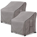 KylinLucky Outdoor Furniture Covers Waterproof 33W x 35D x 38.5H inches 2 Pack, Lawn Patio Chair Cover Cloudy Grey