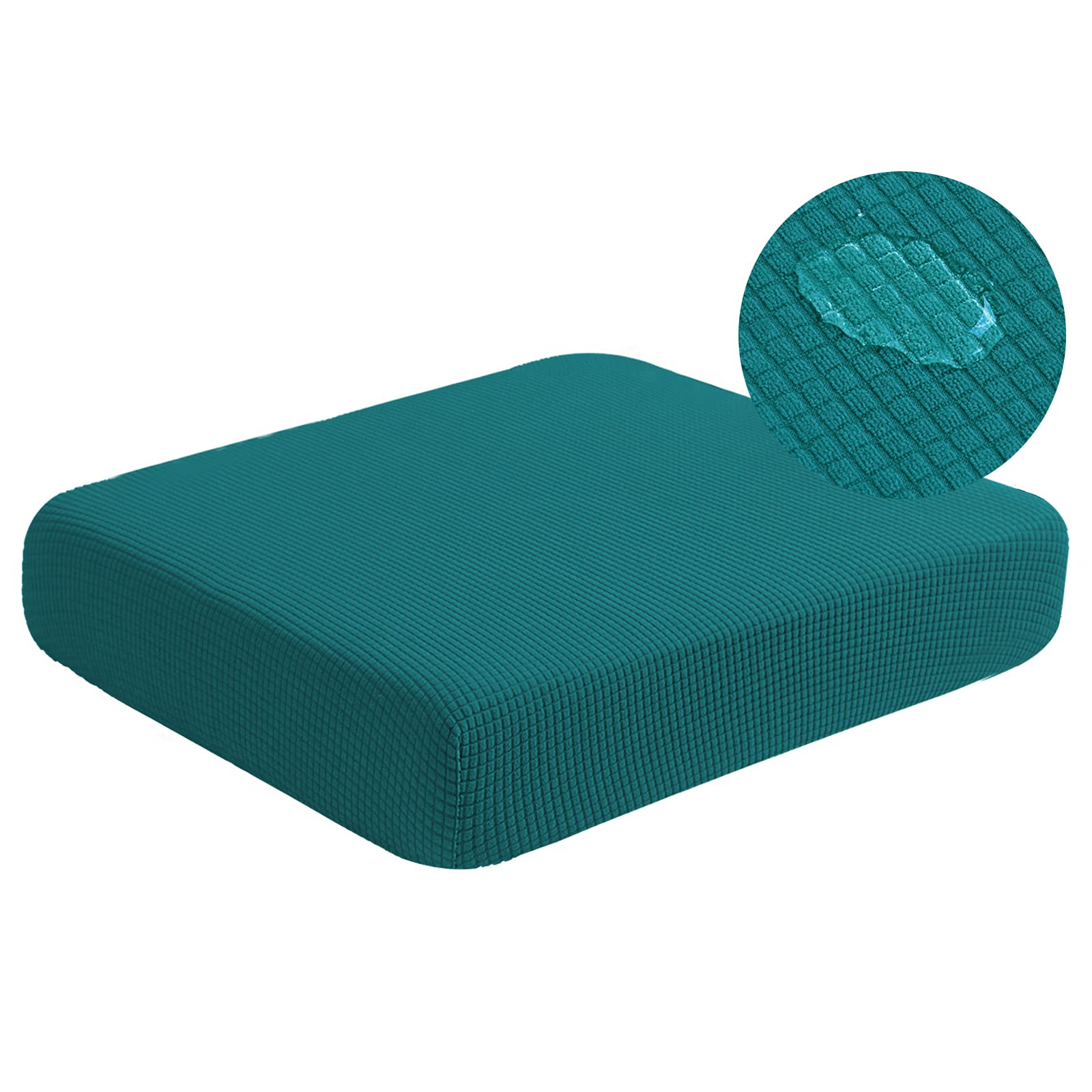 NC HOME Water Repellent Sofa Cushion Covers, Stretch Sofa Seat Slipcover Furniture Protector for Sofa Pets with Elastic Bottom (