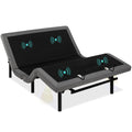 Best Choice Products Ergonomic Queen Size Adjustable Bed, Zero Gravity Base for Stress Management w/Wireless Remote Control, Mas