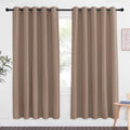 NICETOWN Blackout Doorway Curtain Drape 72 inch Long - Grommet Noise Reducing Thermal Insulated Solid Modern Window Treatments f